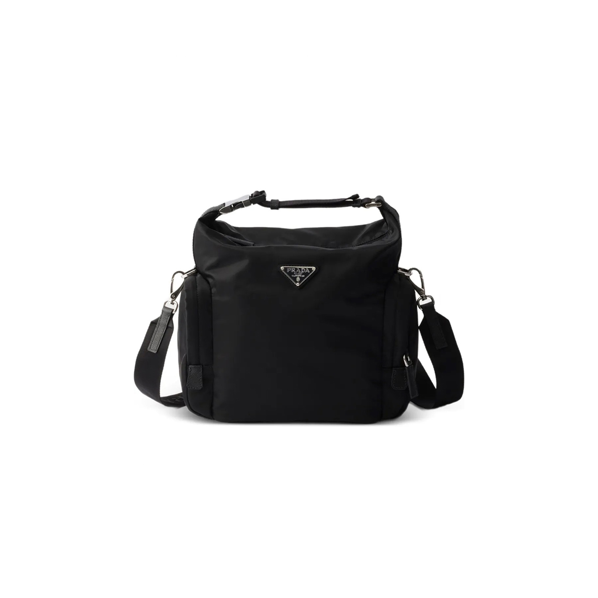 Pra*a RE-NYLON AND SAFFIANO LEATHER SHOULDER BAG 2VH212 (25.5*20*12cm)